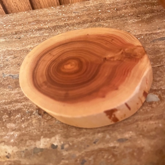 Rare Bird's Eye Aspen Burl Bowl And Coasters Hand Made In Yukon Canada, Marked - Picture 5 of 17